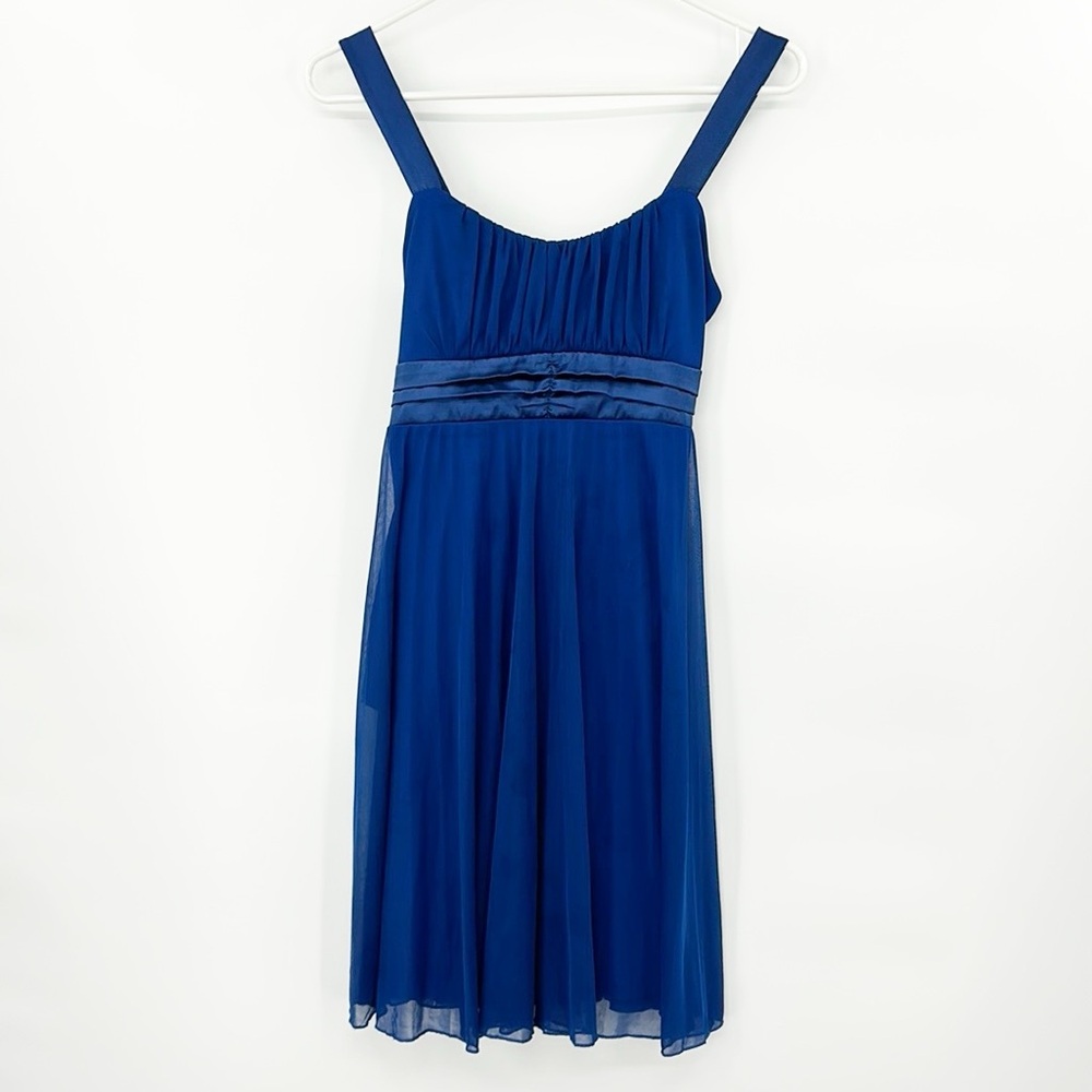 Vintage Taboo Womens Y2K Babydoll Mini Dress Size Medium Blue HOCO